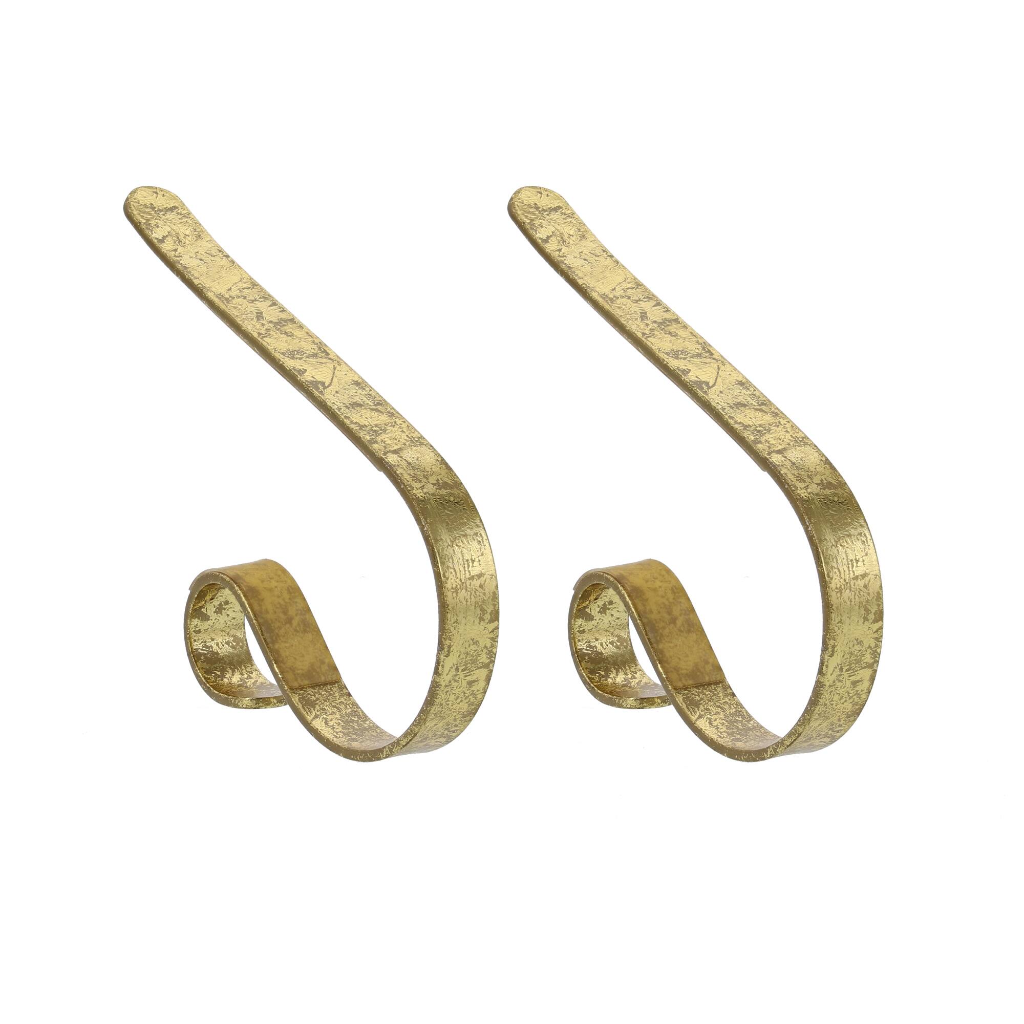 Original MantleClip® Gold Foil Stocking Holders